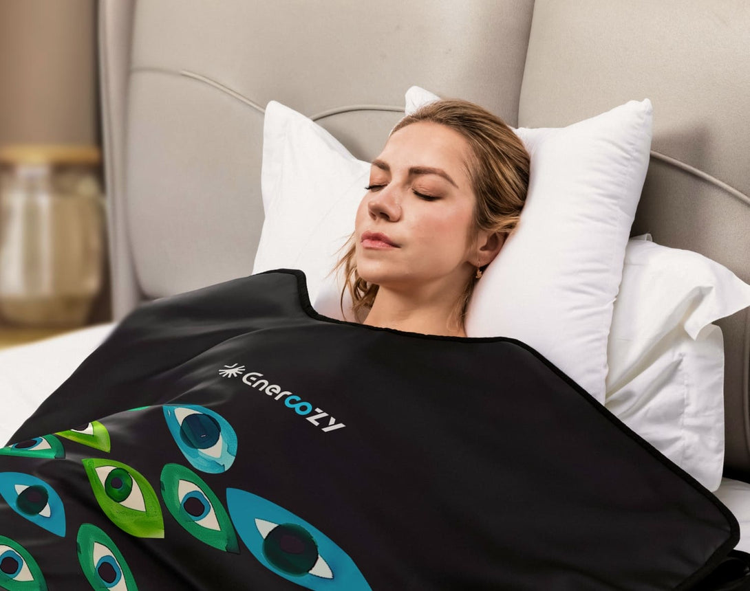 Enercozy 'Mystic Glimpse' Infrared Sauna Blanket: Revel in soothing warmth and relaxation while gaining clarity and filling each moment with renewed energy.